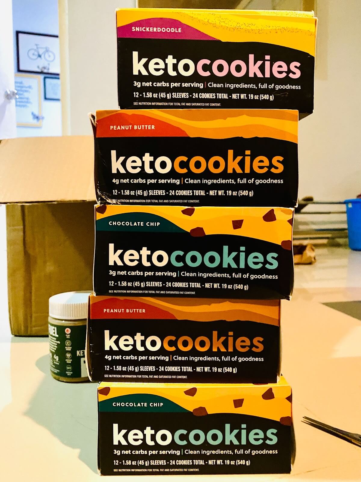 different flavors of perfect keto cookies